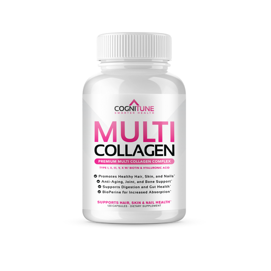 Multi Collagen + Biotin & Hyaluronic Acid for Hair, Skin, Nail & Joint Health, 2000Mg