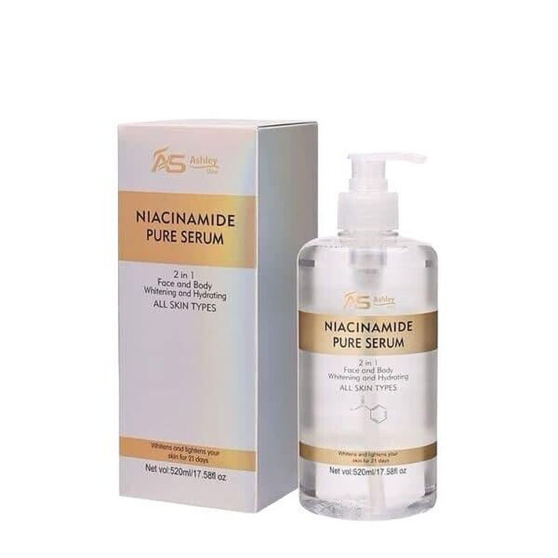 Ashley Shine NIACINAMIDE Pure Serum - for Face and Body, 520Ml