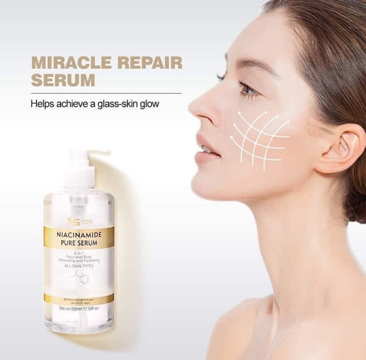 Ashley Shine NIACINAMIDE Pure Serum - for Face and Body, 520Ml
